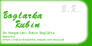 boglarka rubin business card